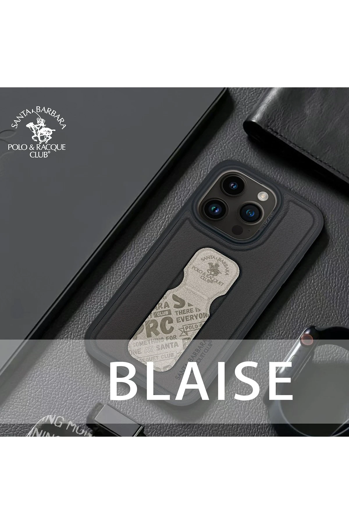 Santa Barbara Polo Racquet Club iPhone 15 Pro Max Blaise Stand Kapak
