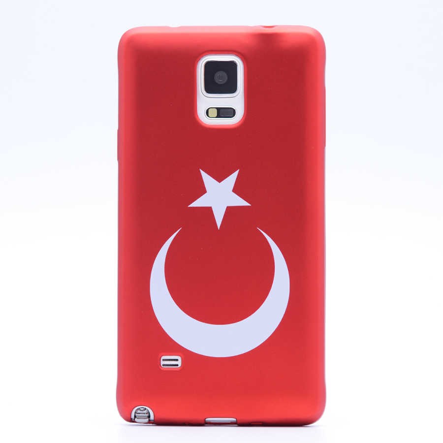 Galaxy Note 4 Kılıf Zore Bayrak Silikon