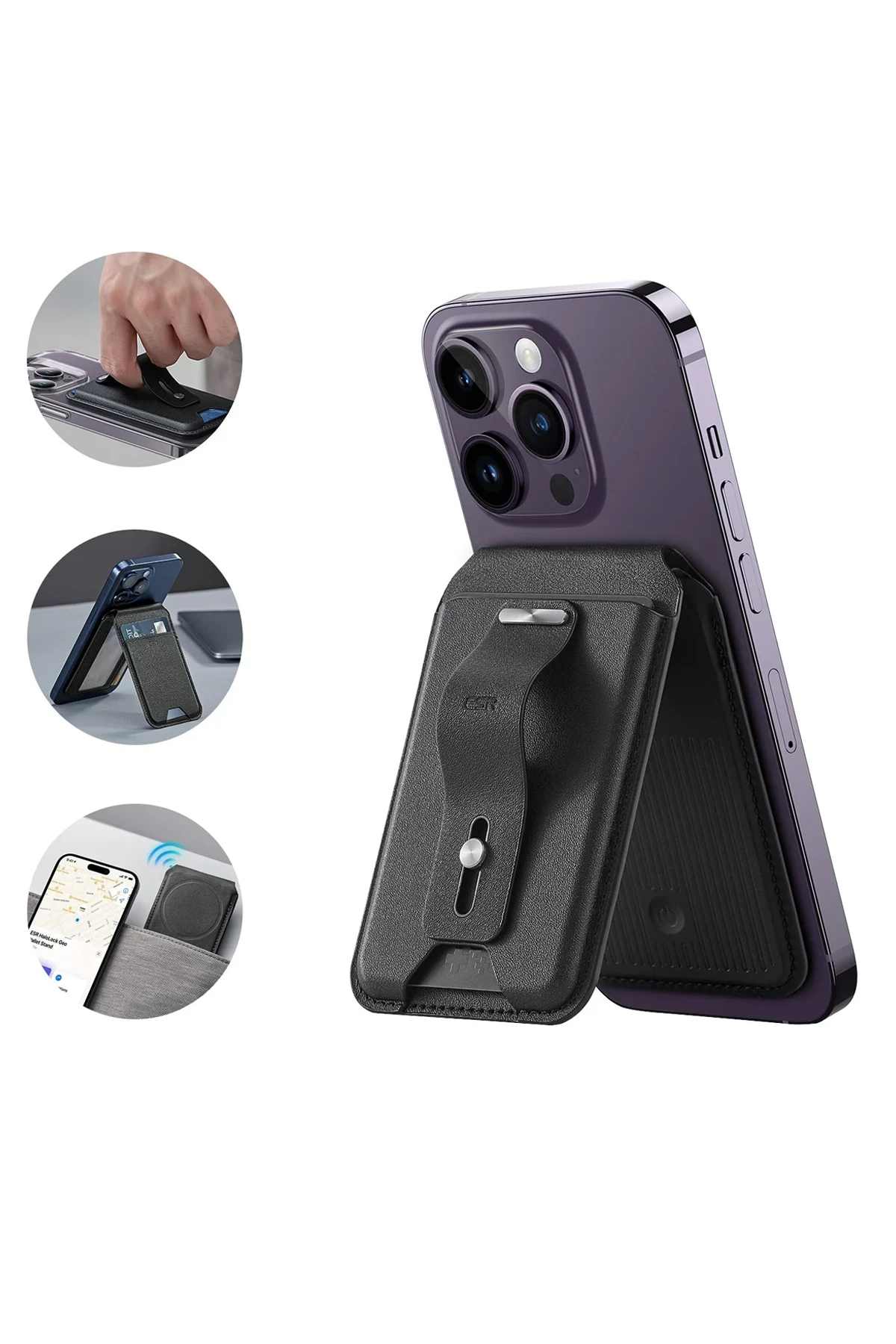 ESR HaloLock Geo Apple Find My Destekli Stant Özellikli Magsafe Kartlık