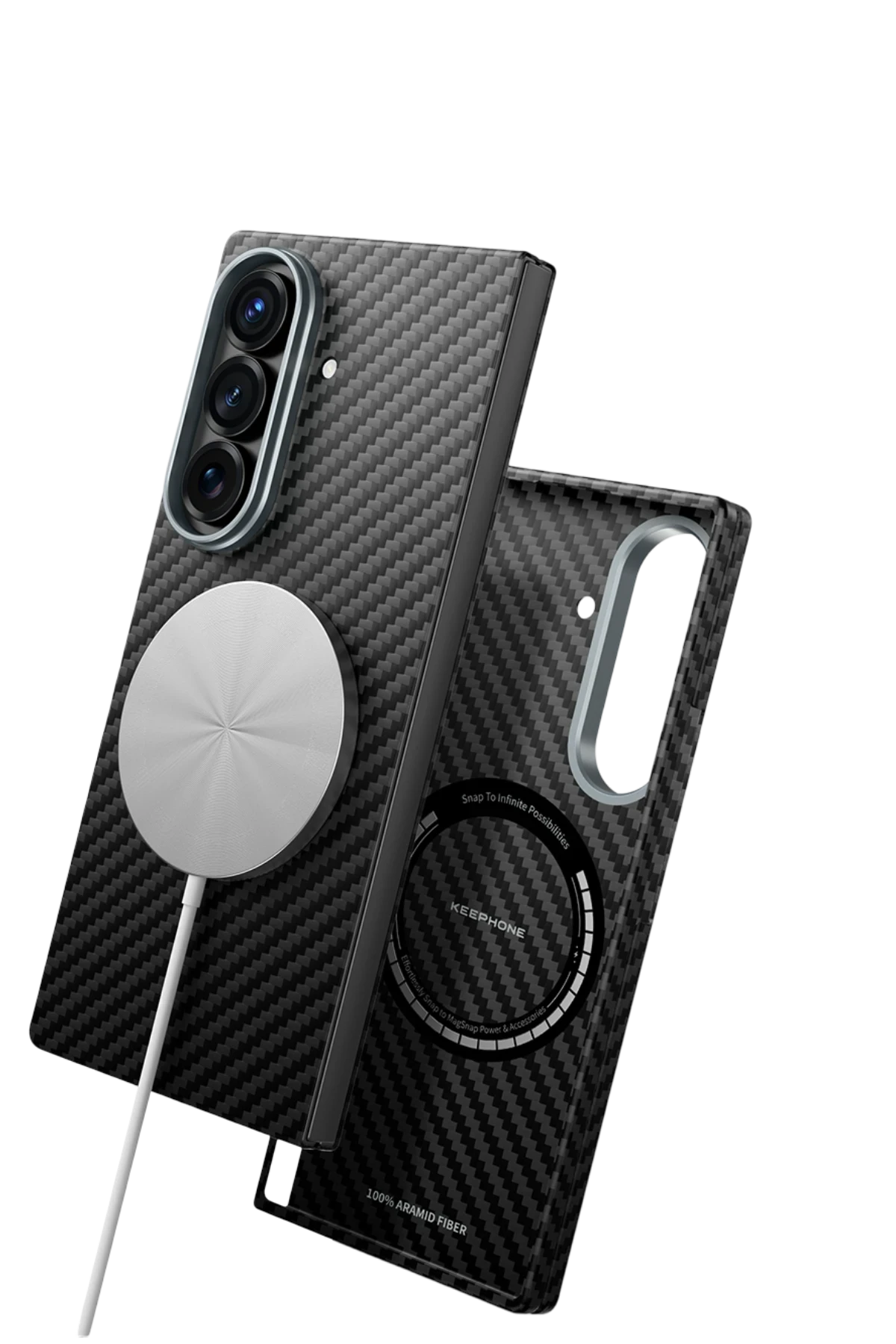 Keephone Samsung Galaxy Z Fold 7 Kevlar Diago Magsafe Kılıf