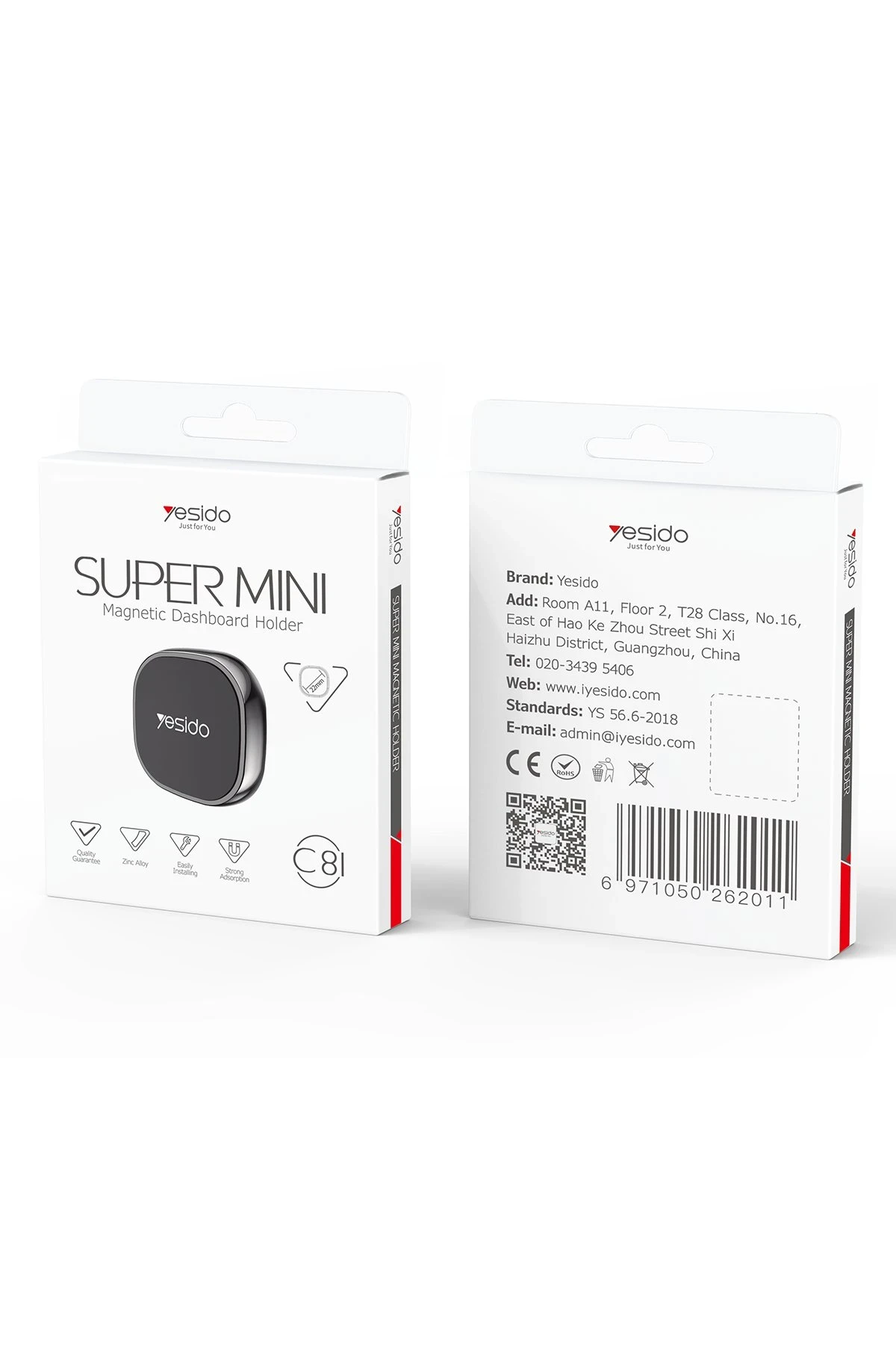 Yesido C81 Yapışkanlı Ayarlanabilir Manyetik Mini Telefon Tutucu