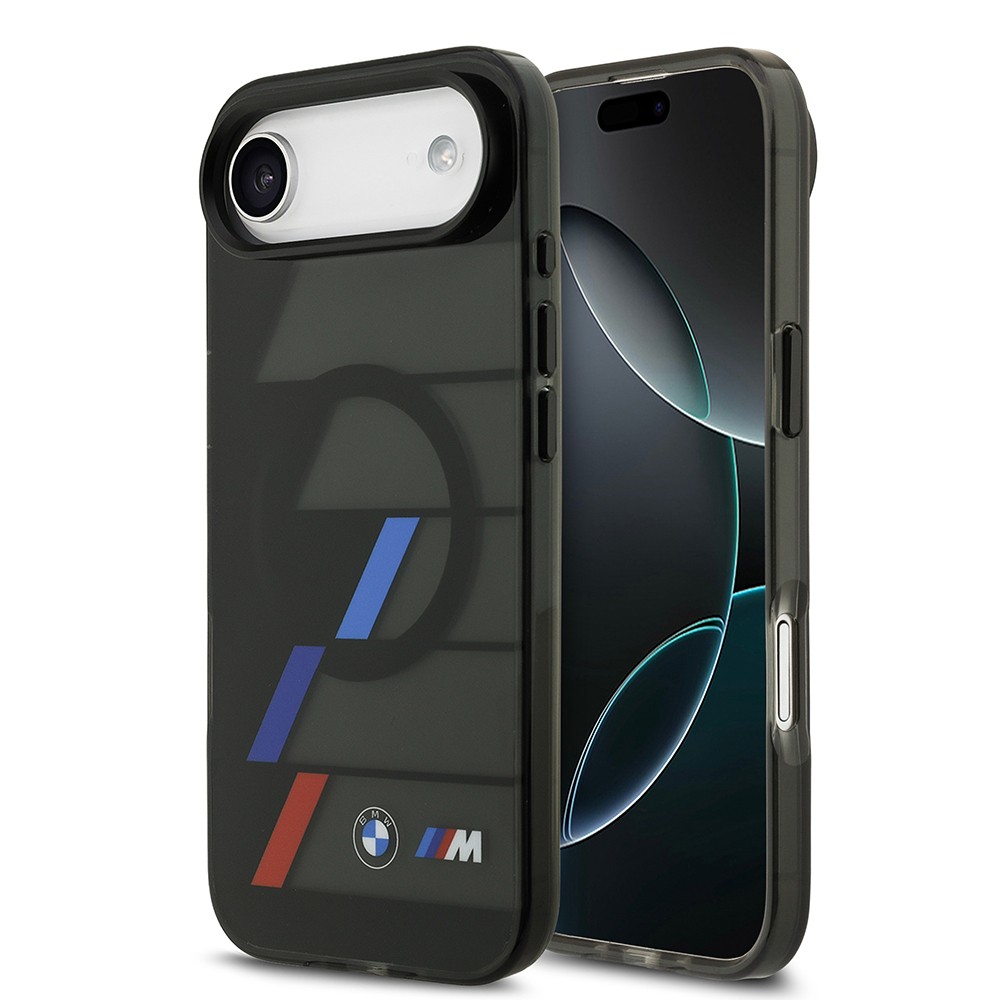 Apple iPhone 17 Air Kılıf BMW Orjinal Lisanslı M-safe Şarj Özellikli IML Baskılı Üç Renkli M Dizayn Kapak