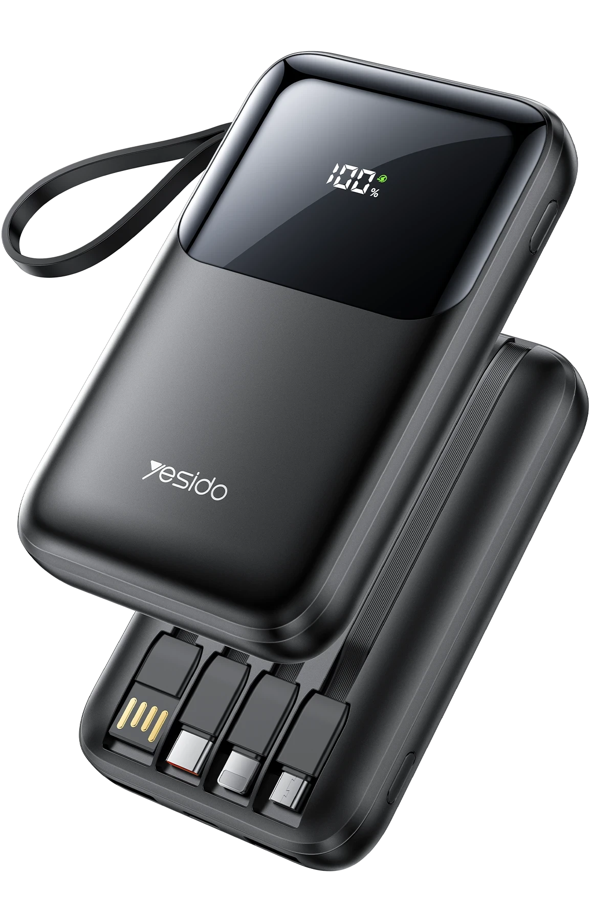Yesido YP71 Dijital Göstergeli 10.000 mAh 6in1 22.5W PD Hızlı Şarj Powerbank