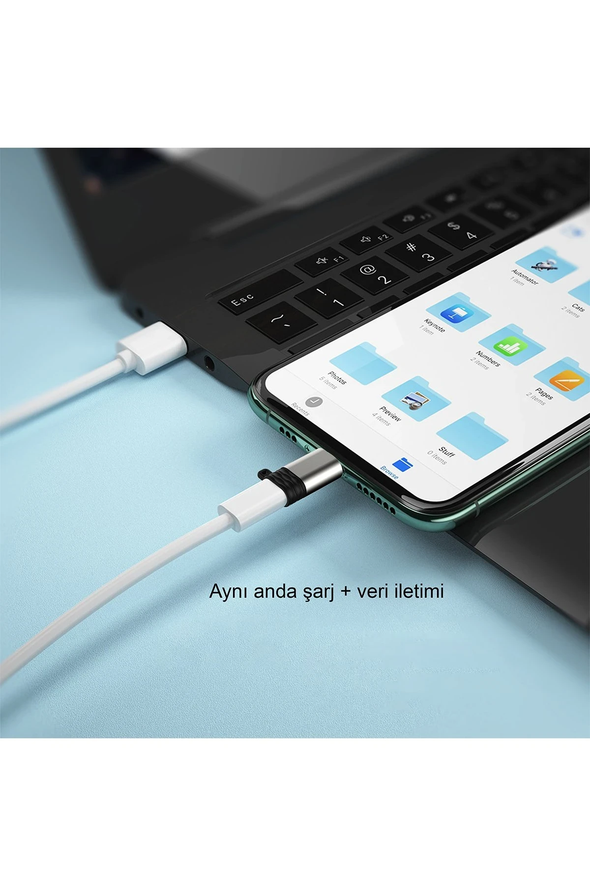 Earldom TC15 Tak Çalıştır Type-C to Lightning Dönüştürücü