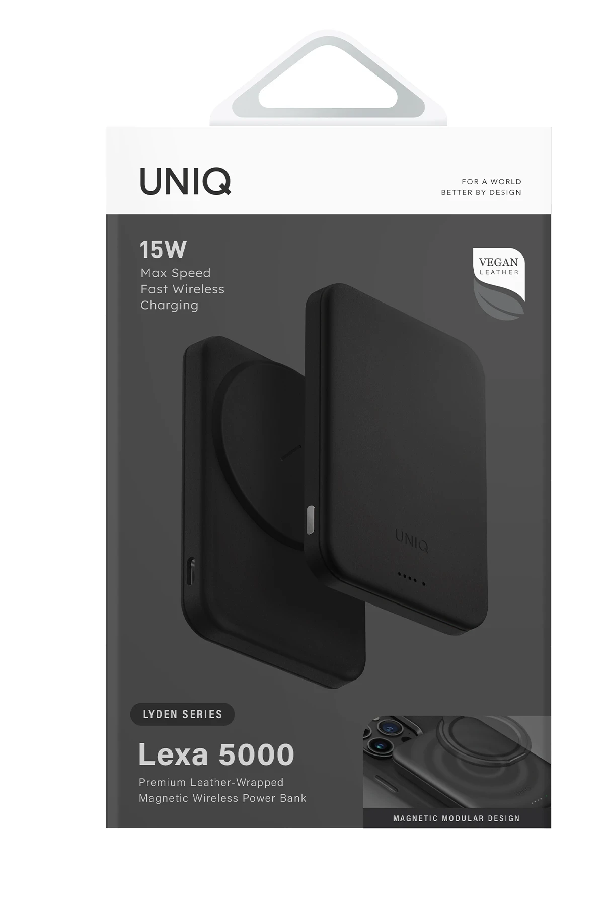 Uniq Lyden Lexa 5.000mAh Manyetik PD Kablosuz Type-C Powerbank