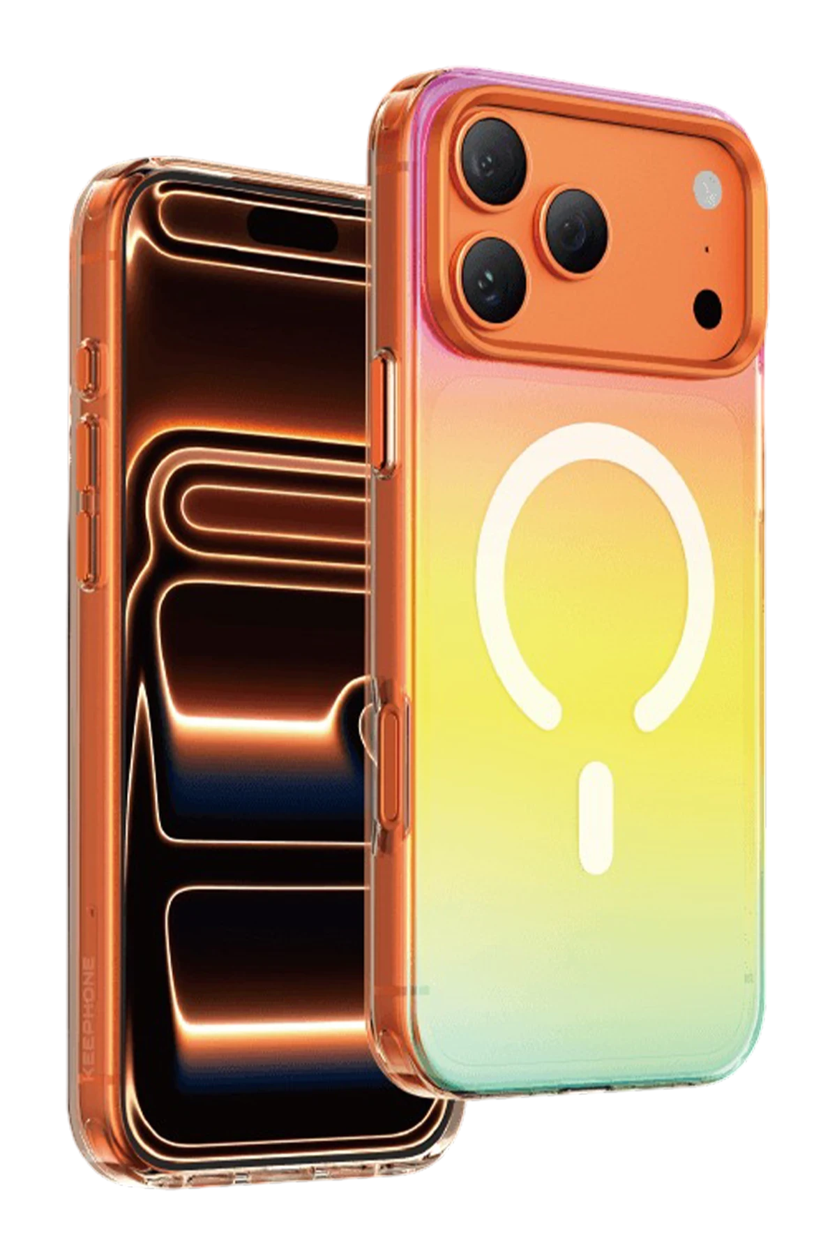 Keephone Apple iPhone 17 Pro Rainbow Magsafe Kapak