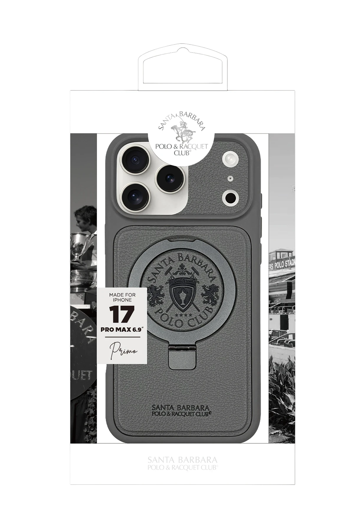 Santa Barbara Polo Racquet Club Apple iPhone 17 Pro Max Primo Magsafe Stand Kapak