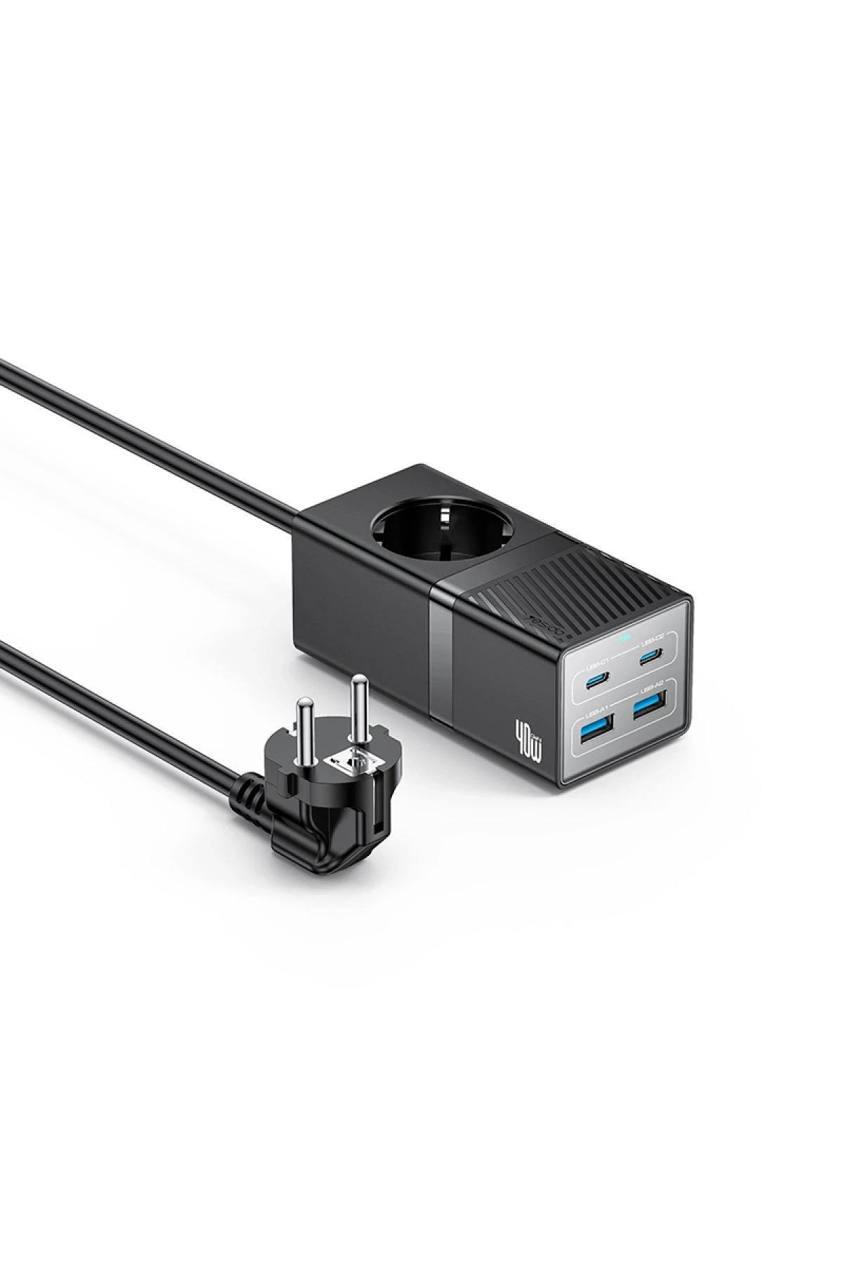 Yesido MC35 2500W 1.5M Ekstra 2 Adet 18W USB ve 2 Adet 20W Type-C Çıkışlı Priz Uzatıcı