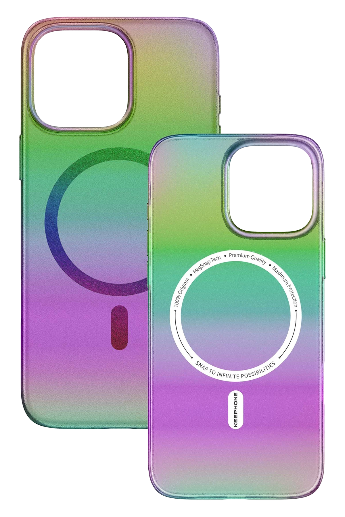 Keephone iPhone 16 Pro Max Fantasia Gökkuşağı Magsafe Kılıf