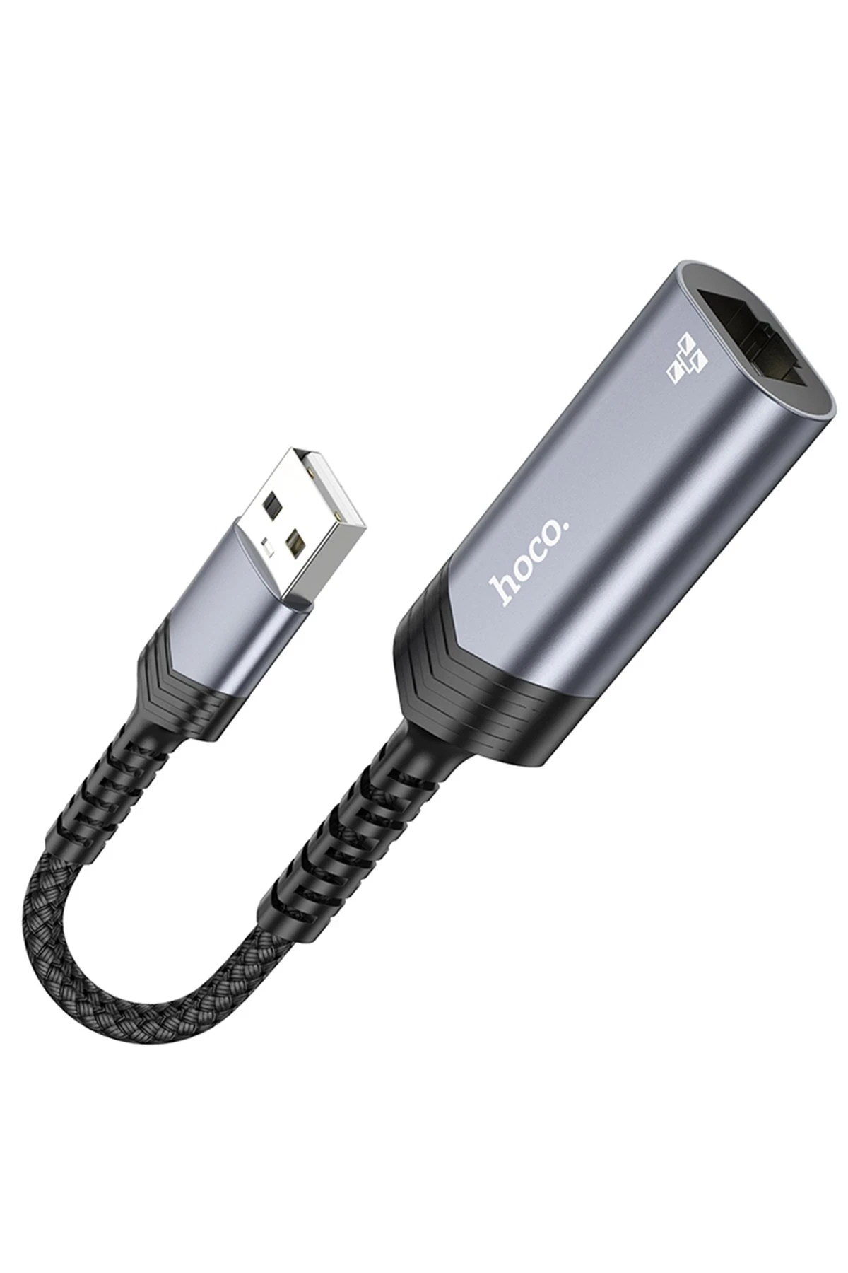 Hoco. UA26 Tak Çalıştır USB to RJ45 100 Mbps Ethernet Dönüştürücü