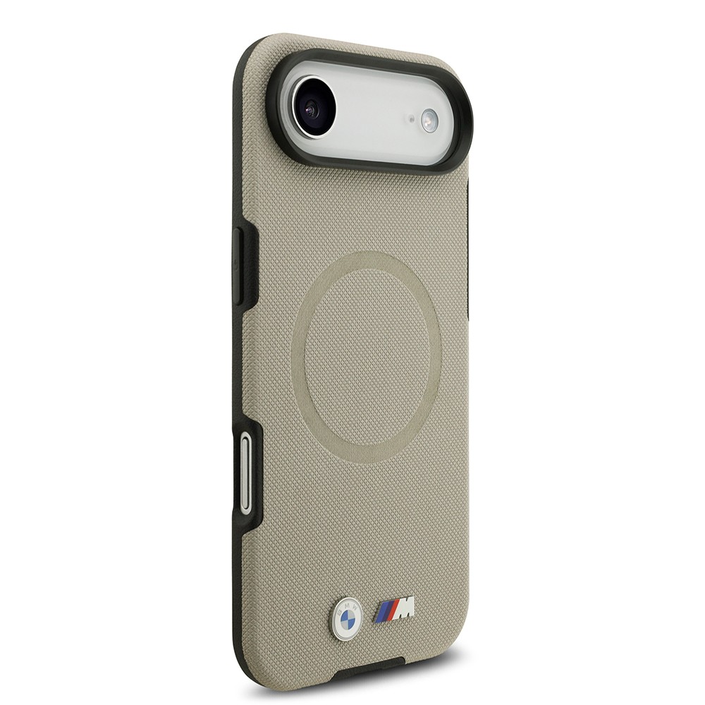 Apple iPhone 17 Air Kılıf BMW Orjinal Lisanslı M-safe Şarj Özellikli Metal Logolu Delikli M Dizayn Deri Kapak