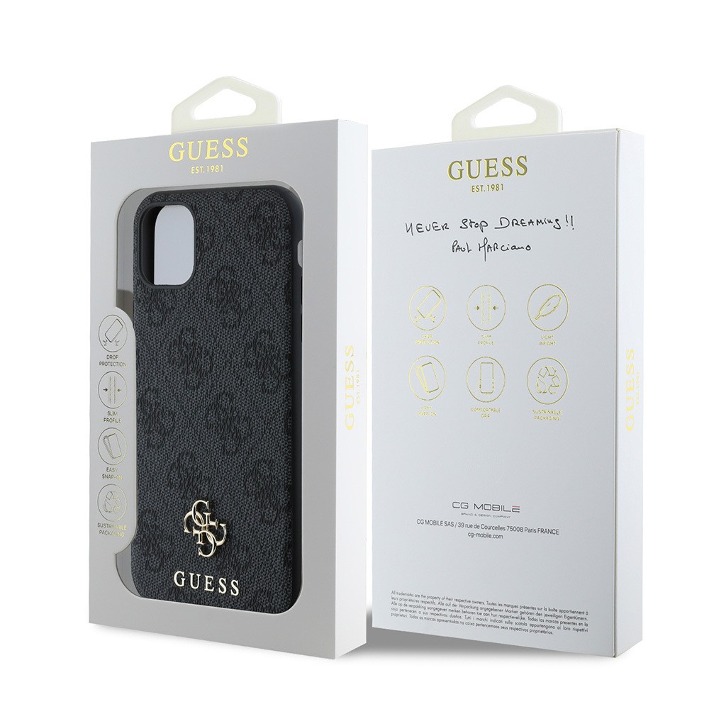 Apple iPhone 11 Kılıf Guess Orjinal Lisanslı M-safe Şarj Özellikli Small 4G Classic Kapak