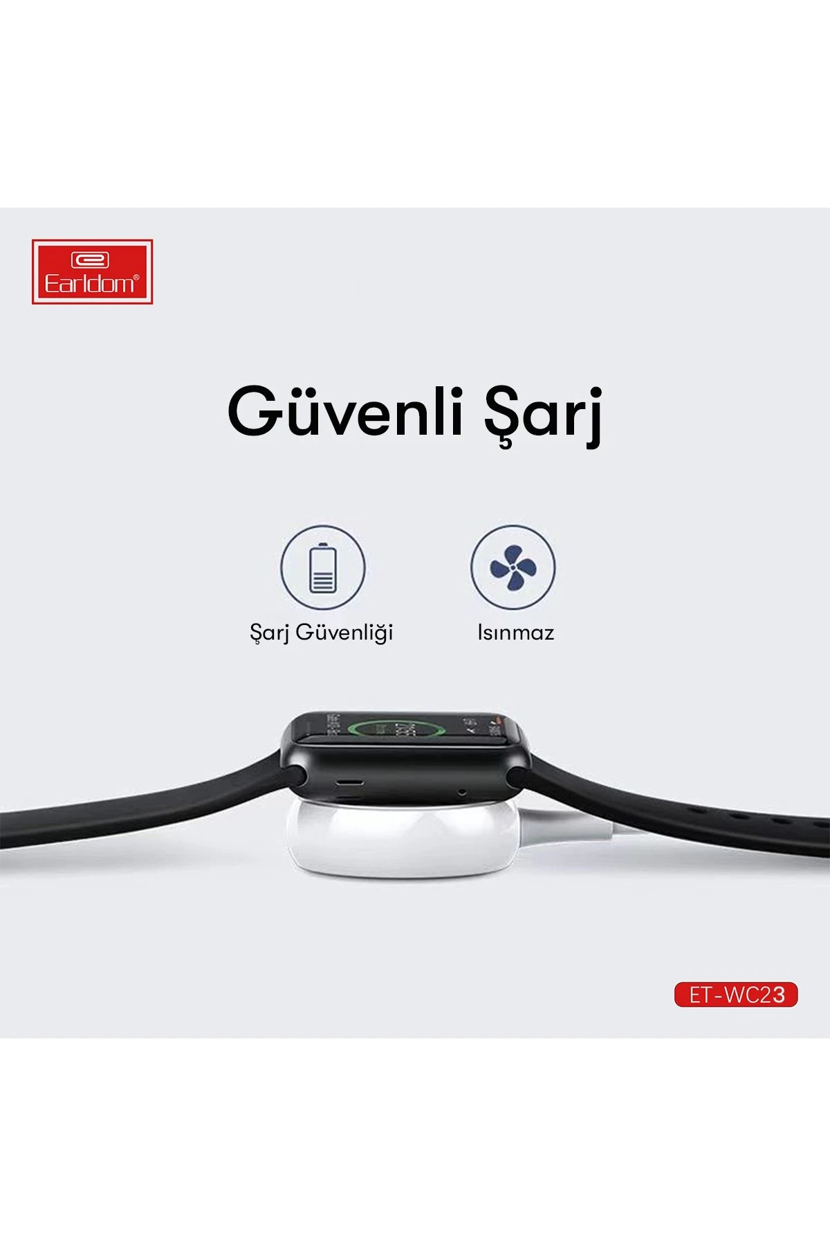 Earldom WC23 Kablosuz Manyetik Akıllı Saat Şarjı Galaxy Watch 3/4/Active 1/Active 2