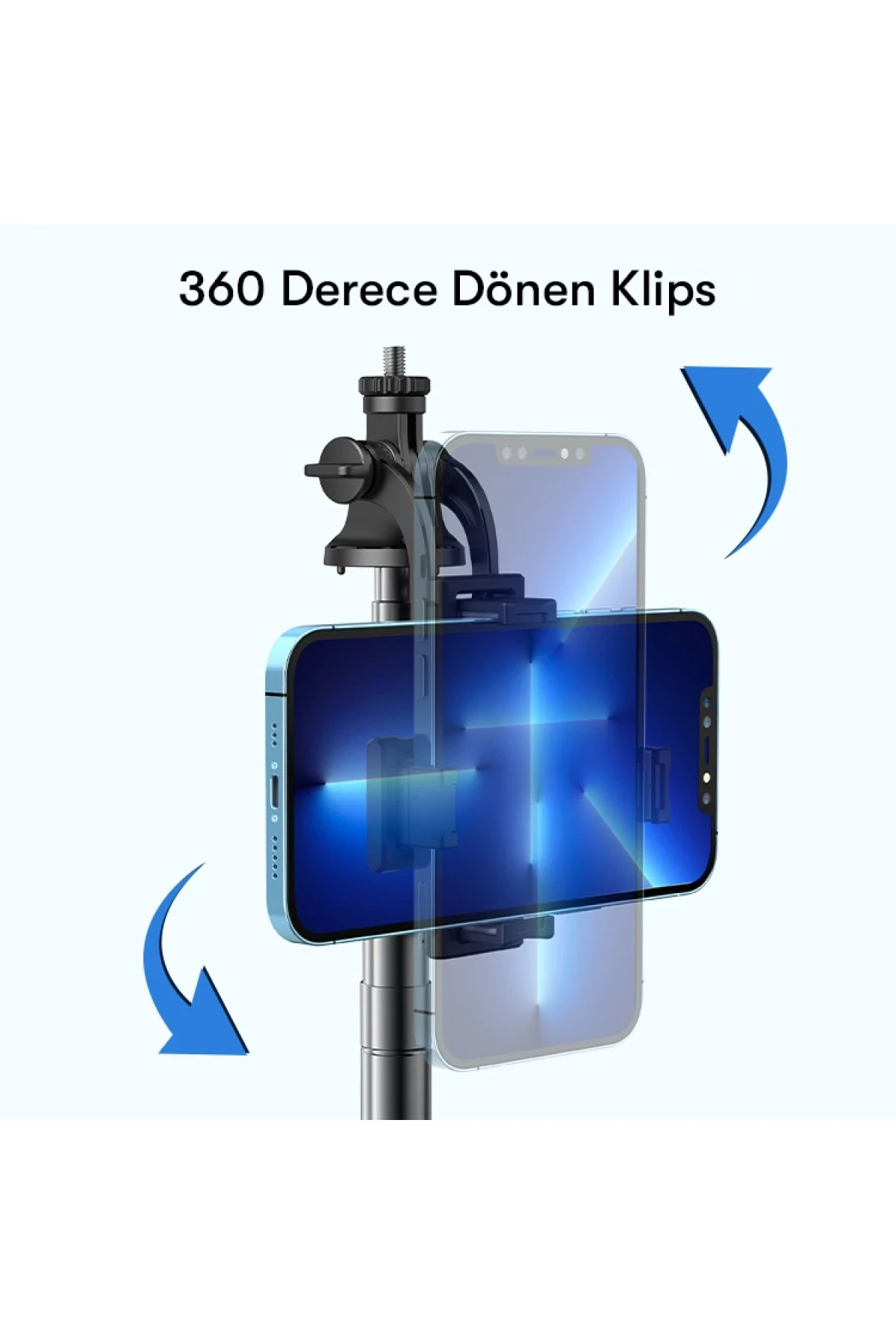 Yesido SF13 360 Derece Bluetooth Kontrollü 158cm Selfie Çubuğu