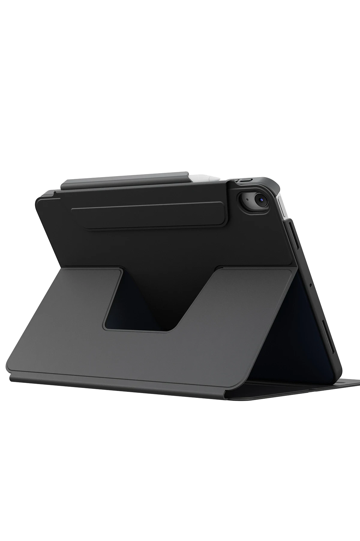 Uniq iPad Air 11 (2024) Rovus Snapmount 360 Derece Dönebilen Manyetik Tablet Kılıf
