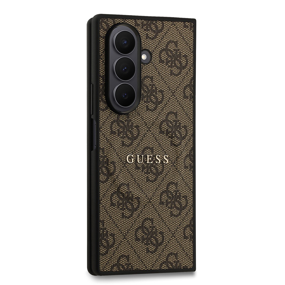 Galaxy Z Fold 7 Kılıf Guess Orjinal Lisanslı M-safe Şarj Özellikli 4G Desen Yazı Logolu Kapak