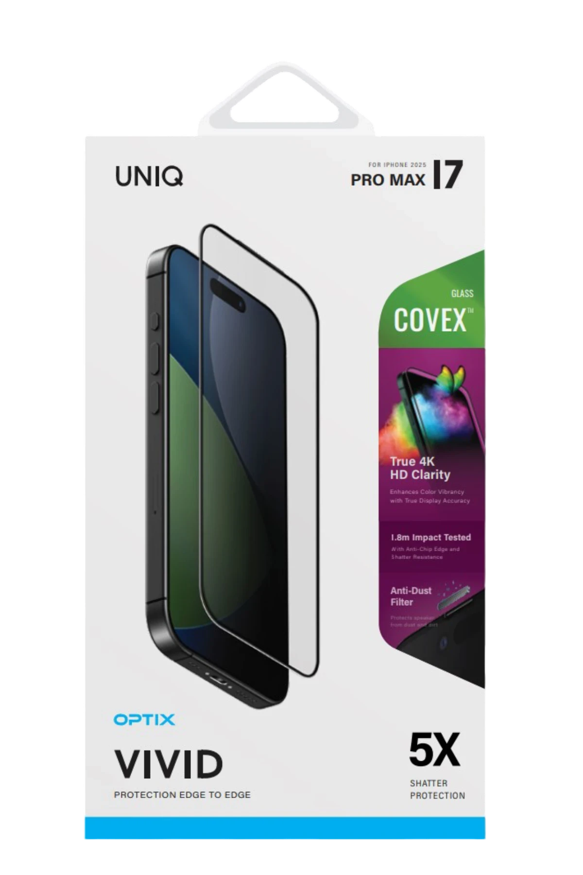 Uniq Apple iPhone 17 Pro Max Optix Covex Vivid Cam Ekran Koruyucu