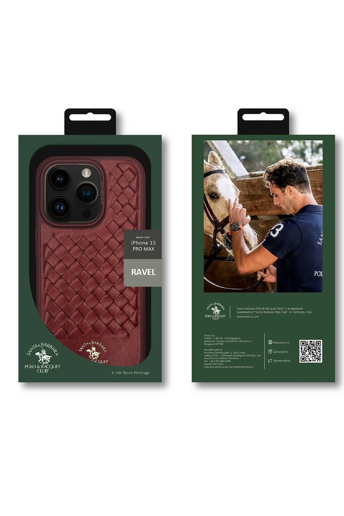Santa Barbara Polo Racquet Club iPhone 15 Plus Ravel Deri Kapak