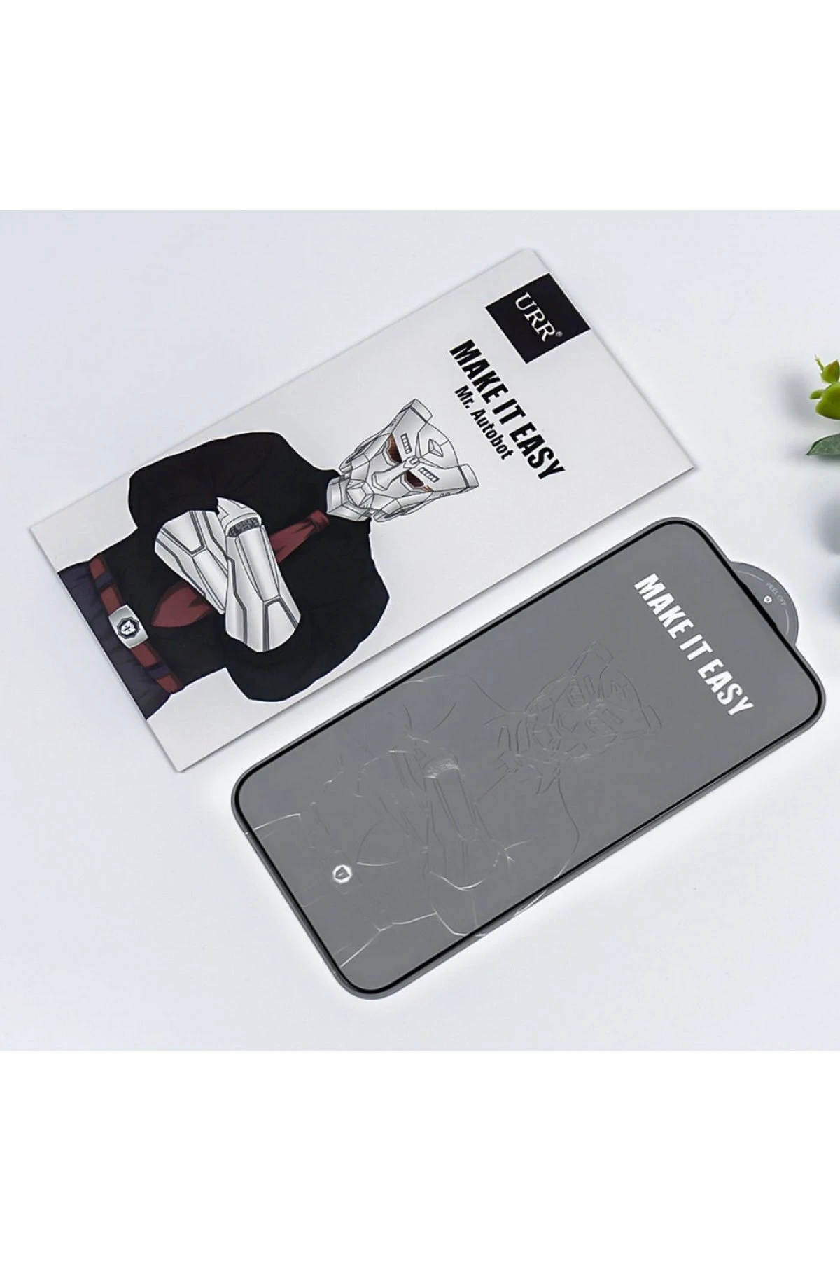 URR iPhone 16 Pro Max 2.5D Antistatik Silkscreen Cam Ekran Koruyucu