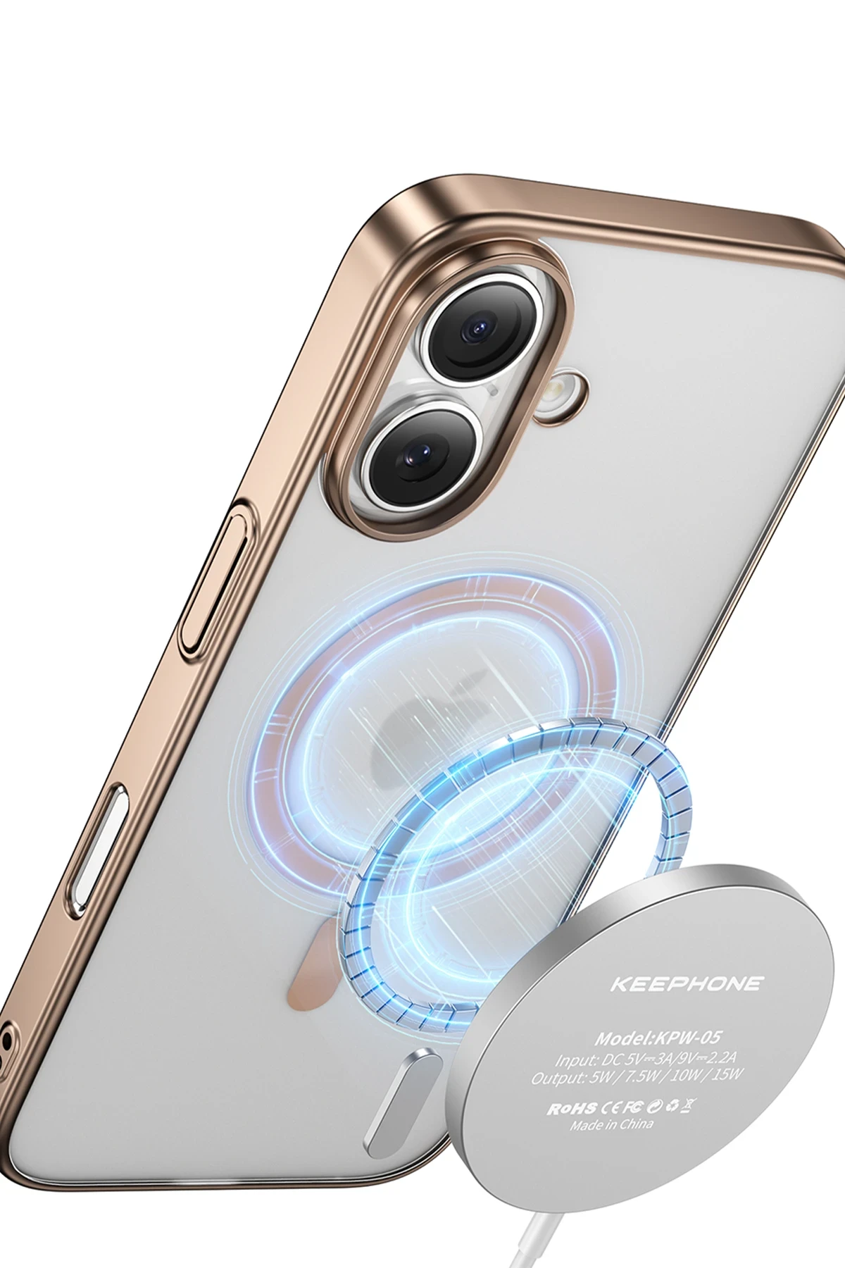 Keephone iPhone 16 Skingrip Magsafe Kılıf - Siyah Titanyum