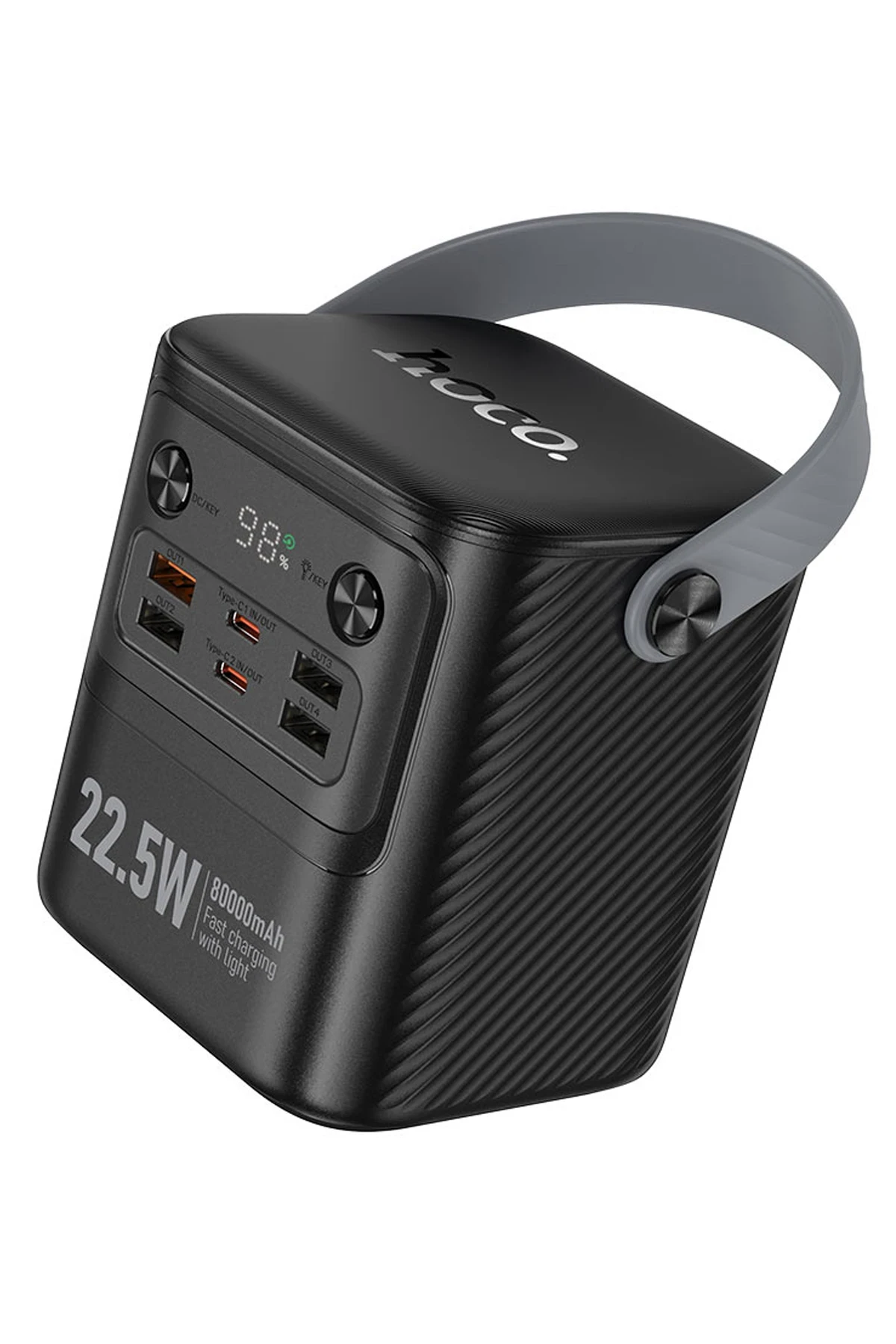 Hoco. J152 Tough 80.000 mAh Dijital Göstergeli PD 20W Led Işıklı Powerbank