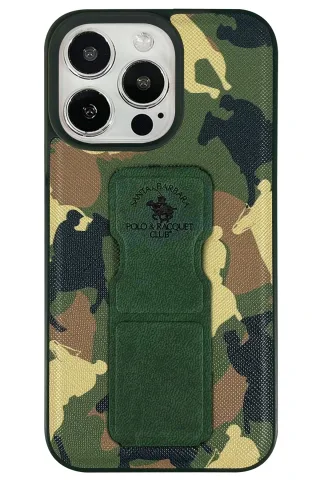 Santa Barbara Polo Racquet Club iPhone 13 Pro Max Enos Standlı Kapak