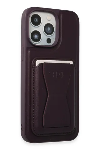 HDD iPhone 14 Pro Max Kılıf HD Deri Luxury Magnet Kartvizitli Kapak