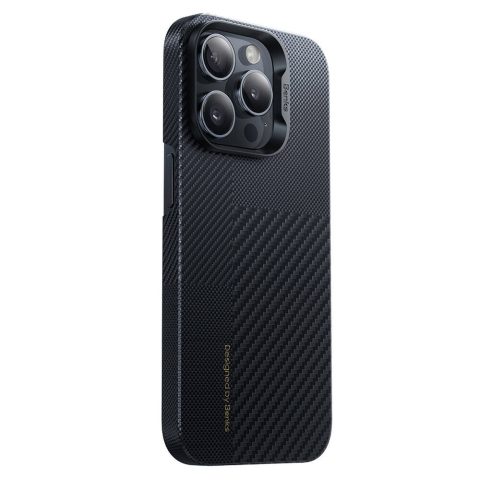 Apple iPhone 14 Pro Kılıf M-safe Şarj Özellikli Karbon Fiber Benks Montage ArmorAir Kevlar Kapak