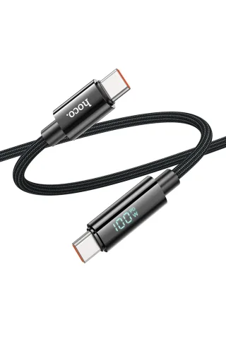 Hoco. U125 1.2M Benefit PD 100W Type-C to Type-C Şarj Data Kablosu