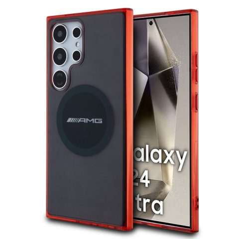 Galaxy S24 Ultra Kılıf AMG Orjinal Lisanslı M-safe Şarj Özellikli Transparan Timeless Kapak