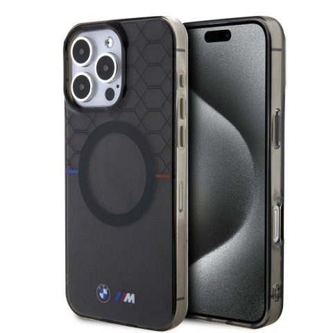Apple iPhone 16 Pro Max Kılıf BMW Magsafe Şarj Özellikli Transparan M Dizayn Orjinal Lisanslı Kapak