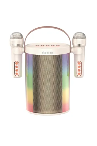 Earldom A32 RGB Işıklı 2 Adet Karaoke Mikrofonlu Bluetooth Kablosuz Hoparlör
