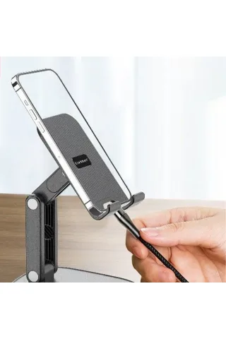 Earldom EH218 Ayarlanabilir Katlanabilir Masaüstü Telefon ve Mini Tablet Tutucu
