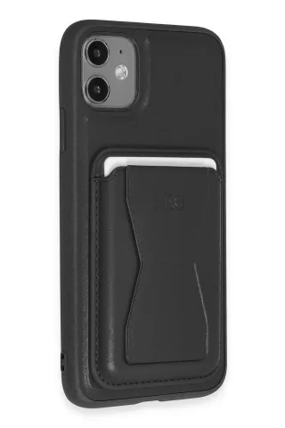 HDD iPhone 11 Kılıf HD Deri Luxury Magnet Kartvizitli Kapak