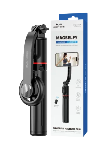 Keephone KP-LA04 MagSelfy 360 Derece Ayarlanabilir Magsafe Özellikli 104.5cm BT Selfie Gimbal