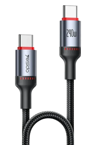 Yesido CA185 1.2M 240W Type-C to Type-C PD Hızlı Şarj Kablosu