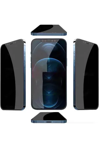 URR iPhone 17 Pro 4 Way Anti Spy 360 Privacy Cam Ekran Koruyucu