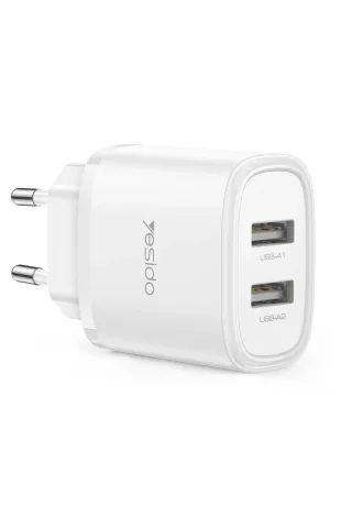 Yesido YC72 2 Adet 12W USB Çıkışlı Hızlı Şarj Cihazı