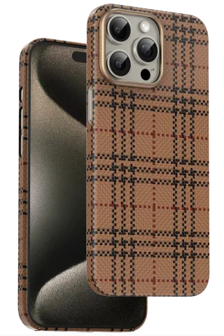 Keephone iPhone 15 Pro Max Scots Kevlar Magsafe Kılıf