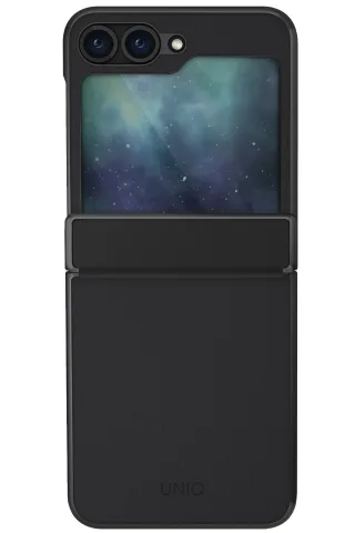 Uniq Samsung Galaxy Z Flip 6 Ora Katlanabilir Deri Kapak