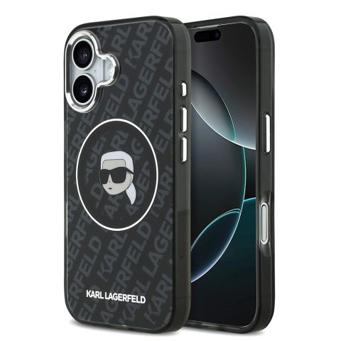 Apple iPhone 17 Kılıf Karl Lagerfeld Orjinal Lisanslı IML Baskılı KL Heads Kapak