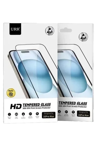 URR iPhone 16E 2.5D Mat Antidust HD Cam Ekran Koruyucu