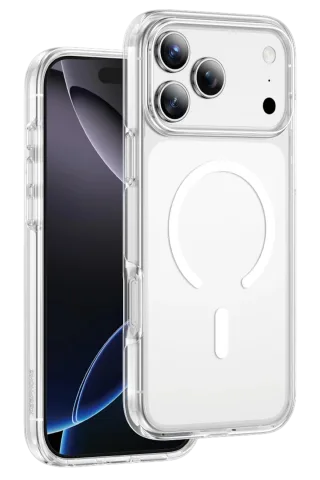 Keephone Apple iPhone 17 Pro Non Yellow Şeffaf Magsafe Kılıf