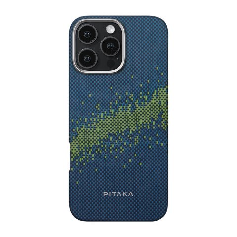 Apple iPhone 16 Pro Max Kılıf M-safe Şarj Özellikli Lumintex Teknolojili Fosforlu Özellikli Aramid Karbon Fiber Pitaka Tactile Woven Starpeak Serisi Milky Way…
