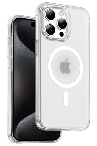 Keephone iPhone 14 Pro Max Non Yellow Şeffaf Magsafe Kılıf
