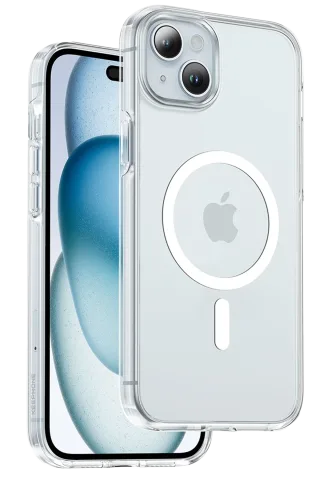 Keephone iPhone 15 Non Yellow Şeffaf Magsafe Kılıf