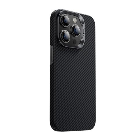 Apple iPhone 15 Pro Max Kılıf M-safe Özellikli Karbon Fiber Benks Essential ArmorAir 600D Kevlar Kapak