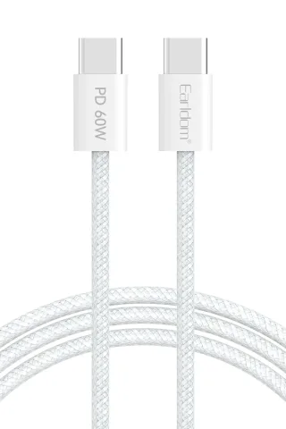 Earldom EC-190CC 1M 60W Type-C to Type-C PD Hızlı Şarj Kablosu