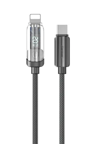 Earldom EC-189CL 1M 20W Dijital Göstergeli Type-C to Lightning PD Hızlı Şarj Kablosu