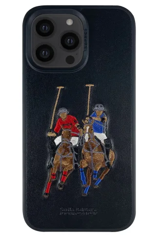 Santa Barbara Polo Racquet Club iPhone 14 Pro Max Jockey Deri Kapak